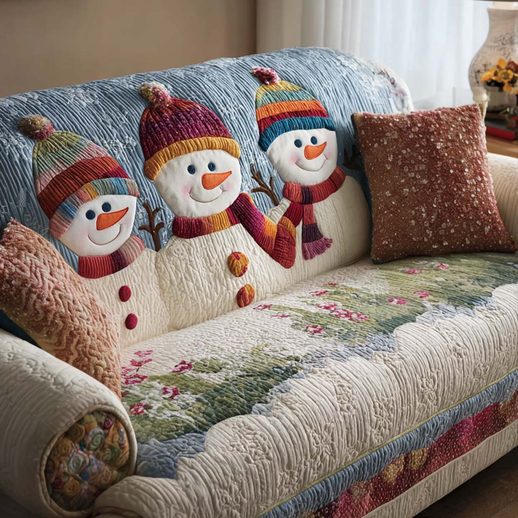 Wonder of Xmas Quilted Sofa Cover NCU0NT11073