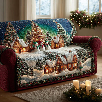 Wonderland Winter Glow Quilted Sofa Cover NCU0TD1829