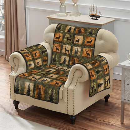 Woodland Charm Quilted Sofa Cover NCU0PT940