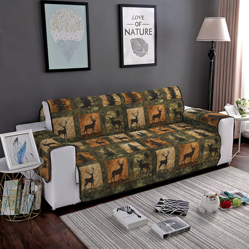 Woodland Charm Quilted Sofa Cover NCU0PT940