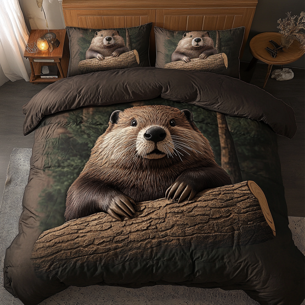 Woodland Beauty 3-Piece Quilted Bedding Set NCU0DK6555