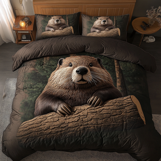 Woodland Beauty 3-Piece Quilted Bedding Set NCU0DK6555