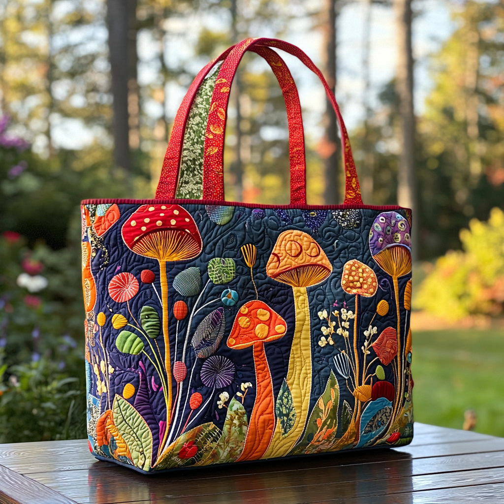 Woodland Bloom Quilted Tote Bag NCU0DV7297