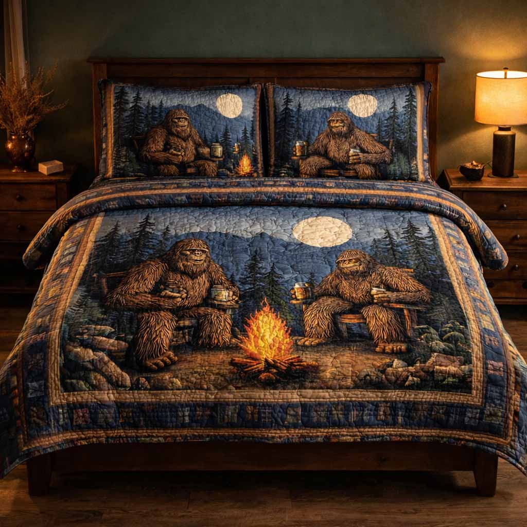 Woodland Brothers 3-Piece Quilted Bedding Set NCU0XD2495