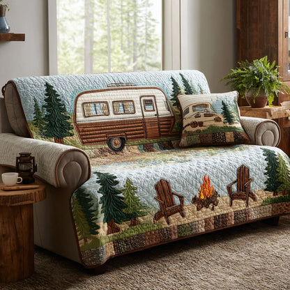 Woodland Camper Quilted Sofa Cover NCU0TV1399