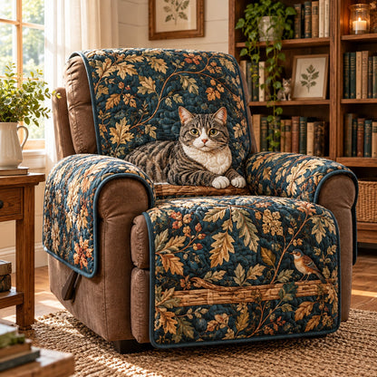 Woodland Cat Nap Quilted Sofa Cover NCU0PT12303