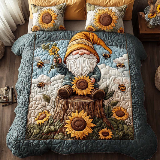 Woodland Charm 3-Piece Quilted Bedding Set NCU0NT2369