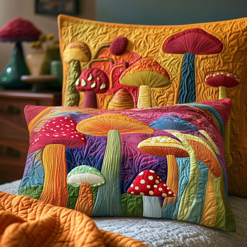 Woodland Charm Quilted Bedding Pillow Case NCU0VL2463