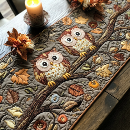 Woodland Charm Quilted Table Runner NCU0VH3151