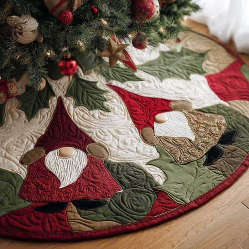 Woodland Cheer Christmas Quilted Tree Skirt NCU0PT9399