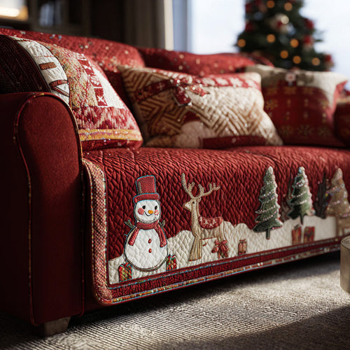 Woodland Cheer Quilted Sofa Cover NCU0PT9990