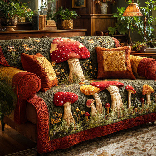 Woodland Dreams Quilted Sofa Cover NCU0TV1265