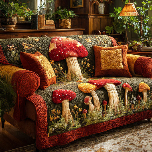 Woodland Dreams Quilted Sofa Cover NCU0TV1265