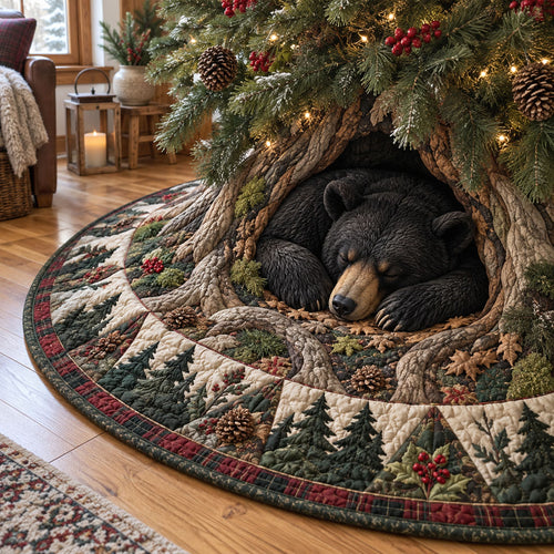 Woodland Dreams Under the Tree Christmas Quilted Tree Skirt NCU0PT12231