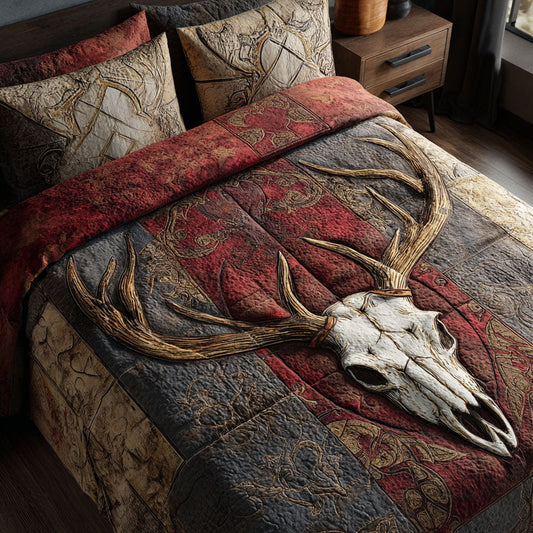 Woodland Echo 3-Piece Quilted Bedding Set NCU0NT12005