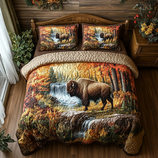 Woodland Embrace 3-Piece Quilted Bedding Set NCU0DV7035
