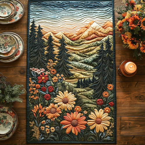Woodland Escape Quilted Table Runner NCU0DV5284