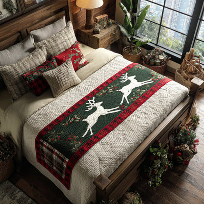 Woodland Flight Quilted Bed Runner NCU0DV7616