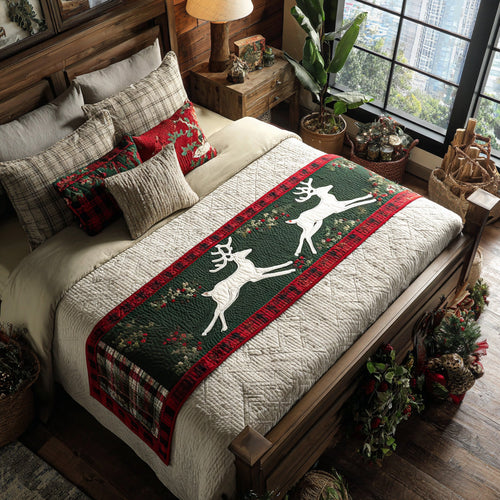 Woodland Flight Quilted Bed Runner NCU0DV7616
