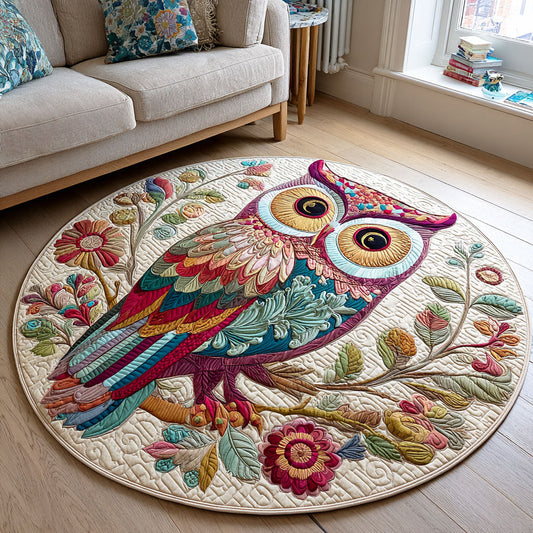 Woodland Gaze Quilted Round Mat NCU0TD390
