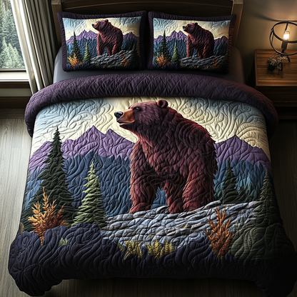 Woodland Guardian 3-Piece Quilted Bedding Set NCU0DV4946