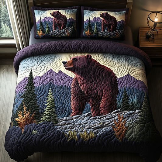 Woodland Guardian 3-Piece Quilted Bedding Set NCU0DV4946