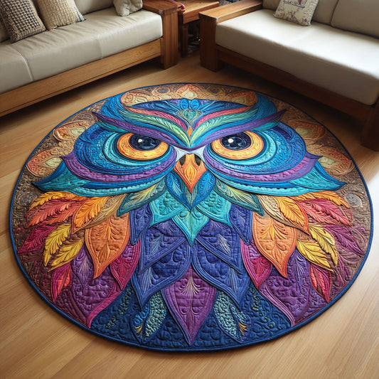Woodland Keeper Quilted Round Mat NCU0TD401