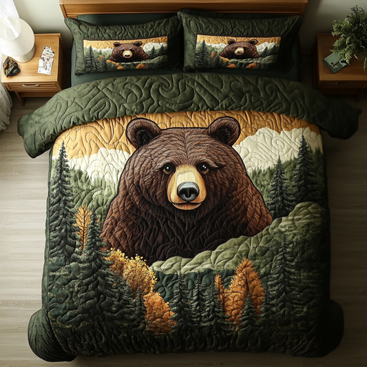 Woodland King 3-Piece Quilted Bedding Set NCU0DK7224