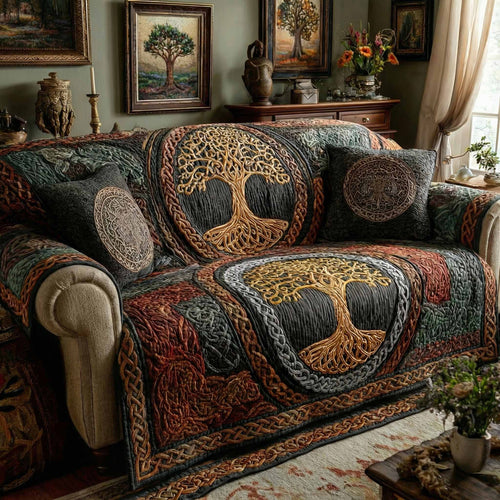 Woodland Legacy Quilted Sofa Cover NCU0XD2376