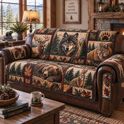 Woodland Lodge Quilted Sofa Cover NCU0DV10107