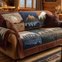 Woodland Magic Quilted Sofa Cover NCU0XD1742