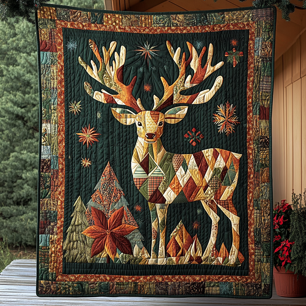 Woodland Majesty Quilted Blanket NCU0VH777