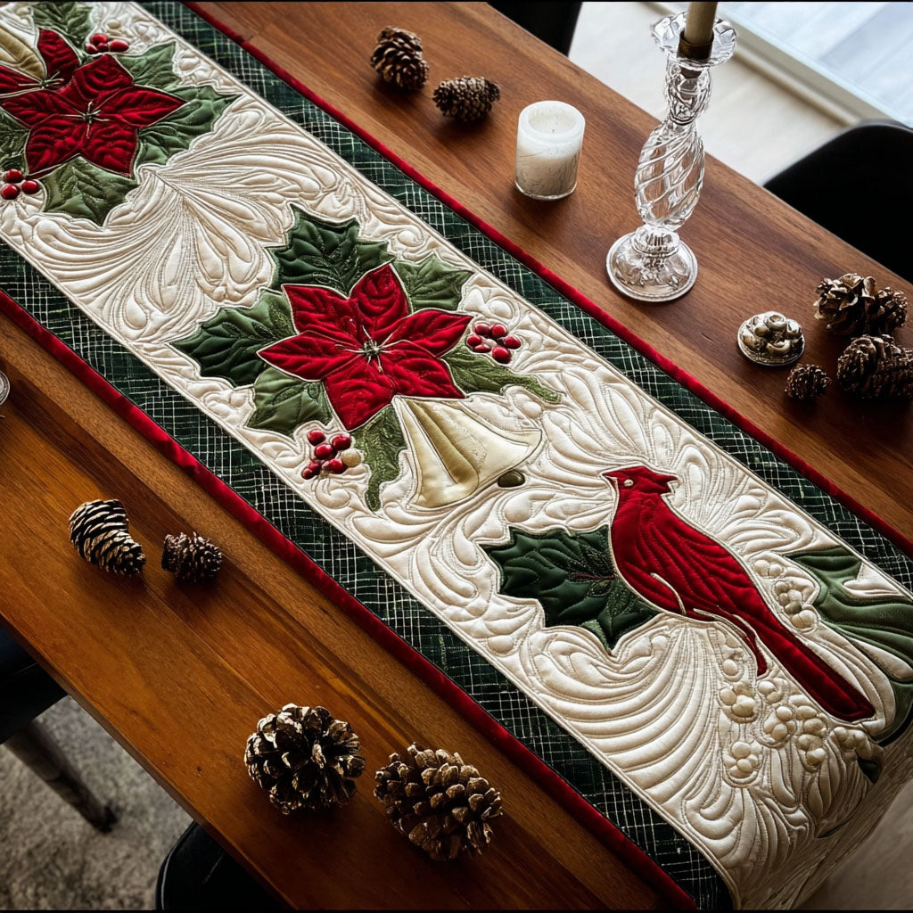 Woodland Melody Quilted Table Runner NCU0PT9960
