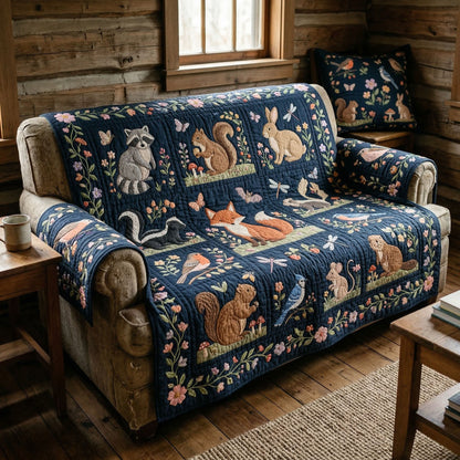 Woodland Memories Quilted Sofa Cover NCU0NT12565