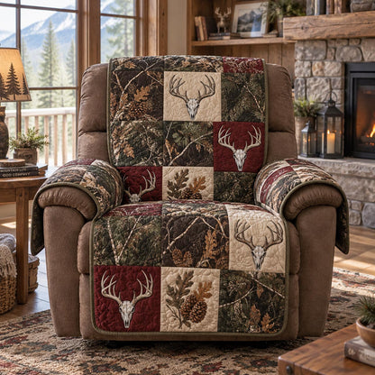 Woodland Moose Lodge Quilted Sofa Cover NCU0DV10177