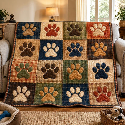Woodland Paws Quilted Blanket NCU0TV1992