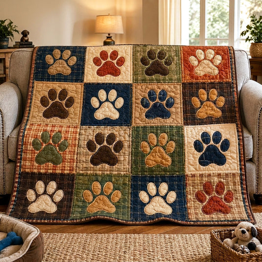 Woodland Paws Quilted Blanket NCU0TV1992
