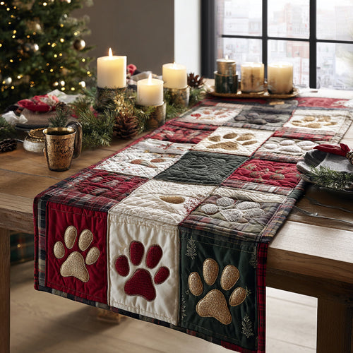 Woodland Paws Quilted Table Runner NCU0DV8945