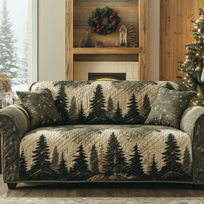 Woodland Peace Quilted Sofa Cover NCU0DV8619