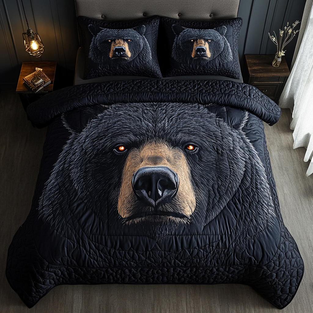 Woodland Power 3-Piece Quilted Bedding Set NCU0DK6510