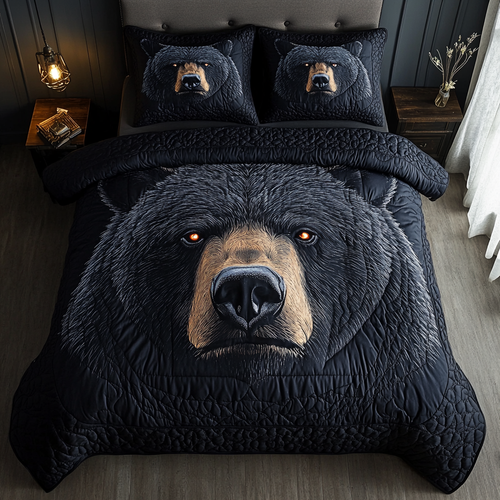 Woodland Power 3-Piece Quilted Bedding Set NCU0DK6510