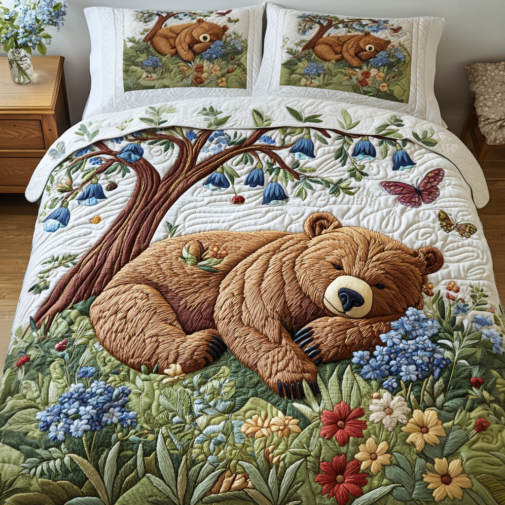 Woodland Rest 3-Piece Quilted Bedding Set NCU0VH5311