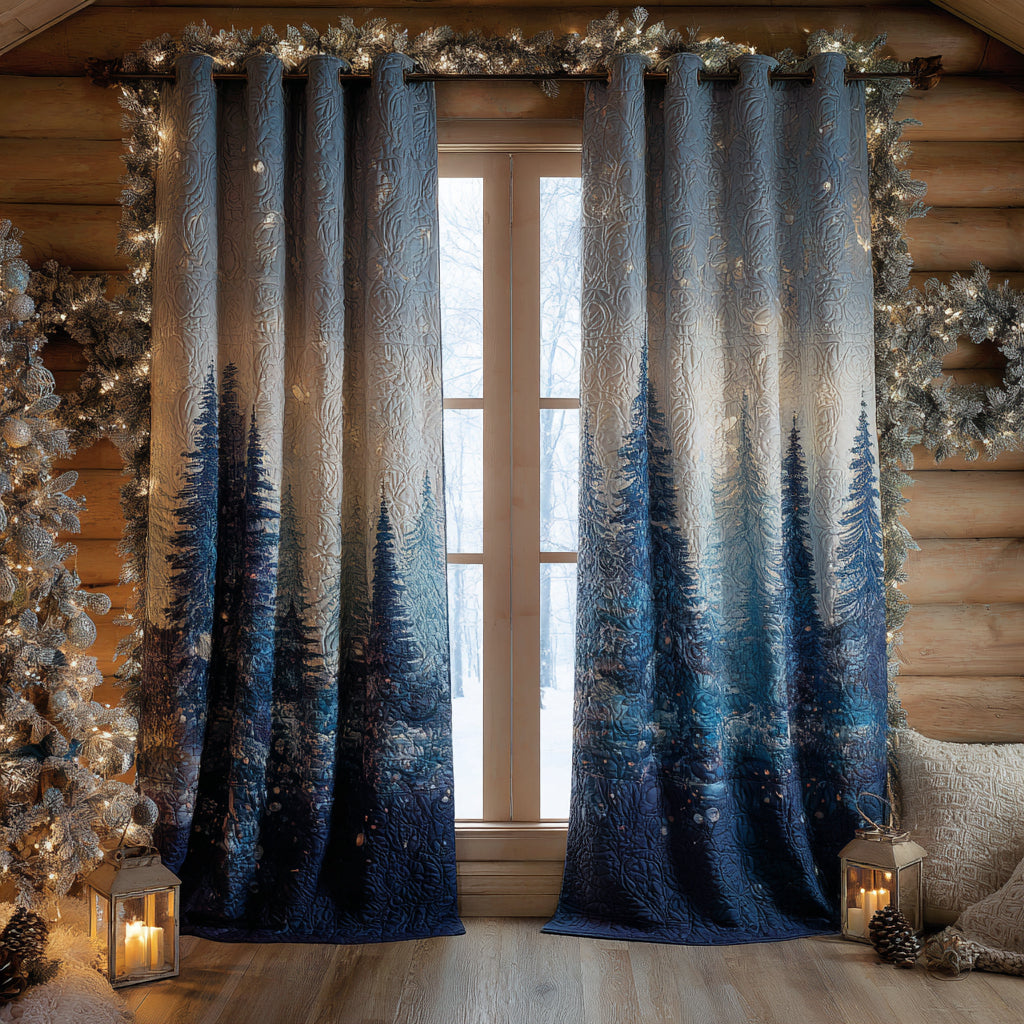 Woodland Retreat Quilted Curtains NCU0DV8555
