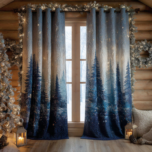 Woodland Retreat Quilted Curtains NCU0DV8555
