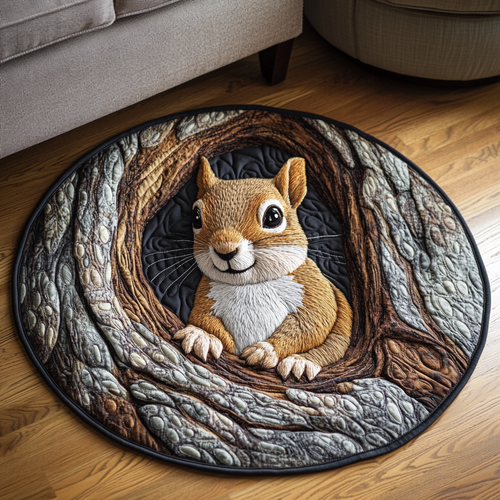 Woodland Retreat Quilted Round Mat NCU0VL2061