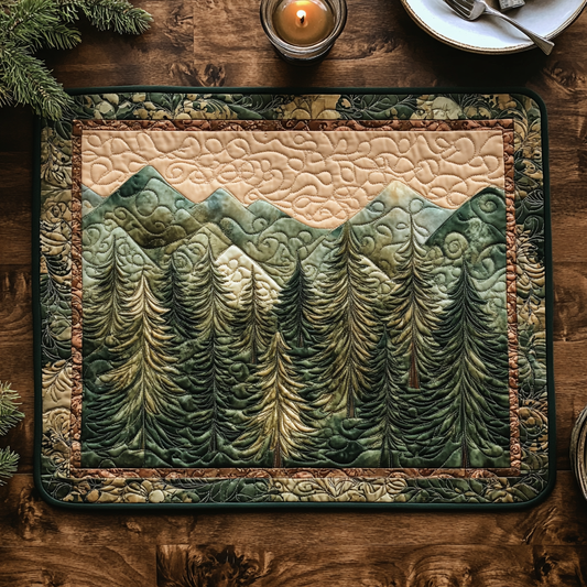 Woodland Serenity Quilted Place Mat NCU0DV5716