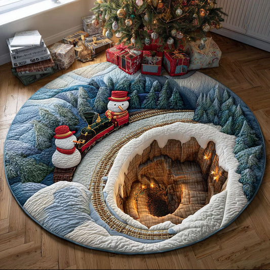 Woodland Snowjoy Quilted Round Mat NCU0PT10462
