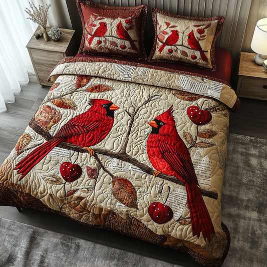 Woodland Song 3-Piece Quilted Bedding Set NCU0NT5020