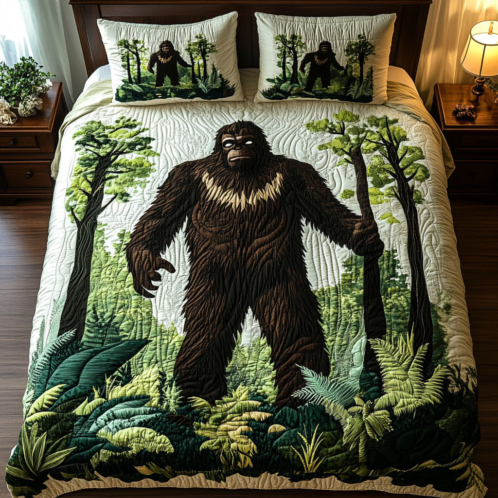 Woodland Spirit 3-Piece Quilted Bedding Set NCU0NT3261