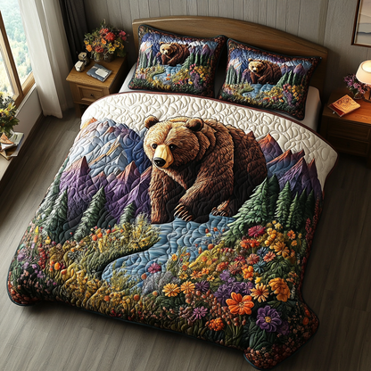 Woodland Titan 3-Piece Quilted Bedding Set NCU0DV4944